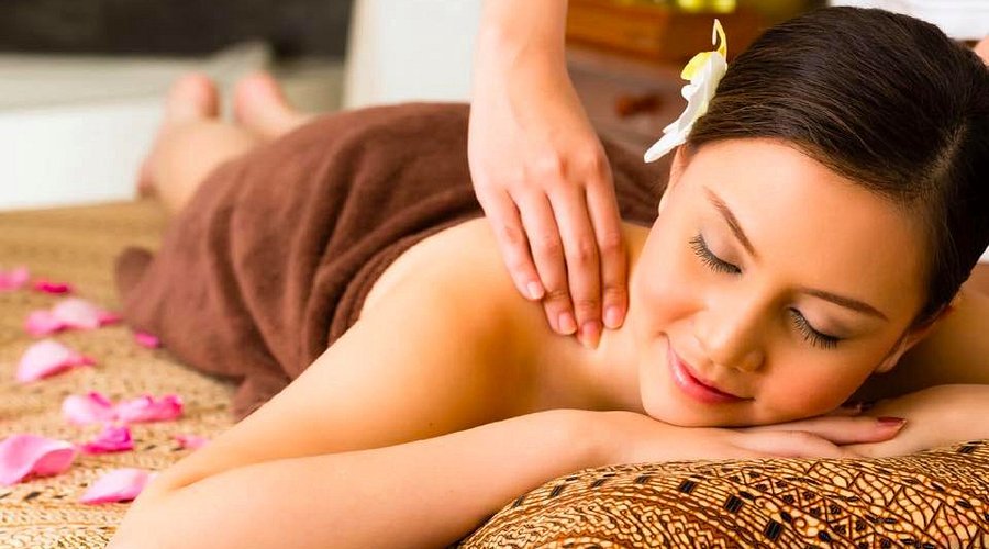 Spa massage parlor panoramic view